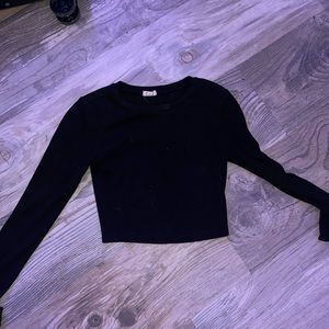 long sleeve cropped shirt from garage